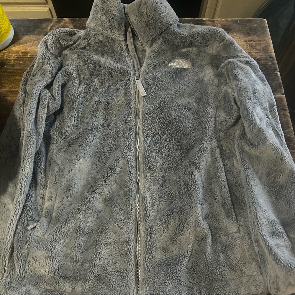 The North Face Osito Gray Fleece‎ Women’s Full Zip Jacket Coat Size Small